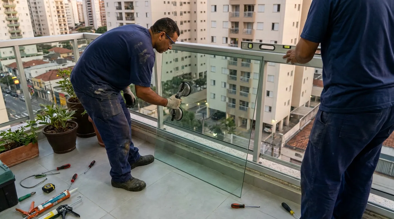 Alinhamento de Porta de Box